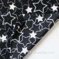 Hot selling lastest designs star pattern fashion printed polar fleece fabric